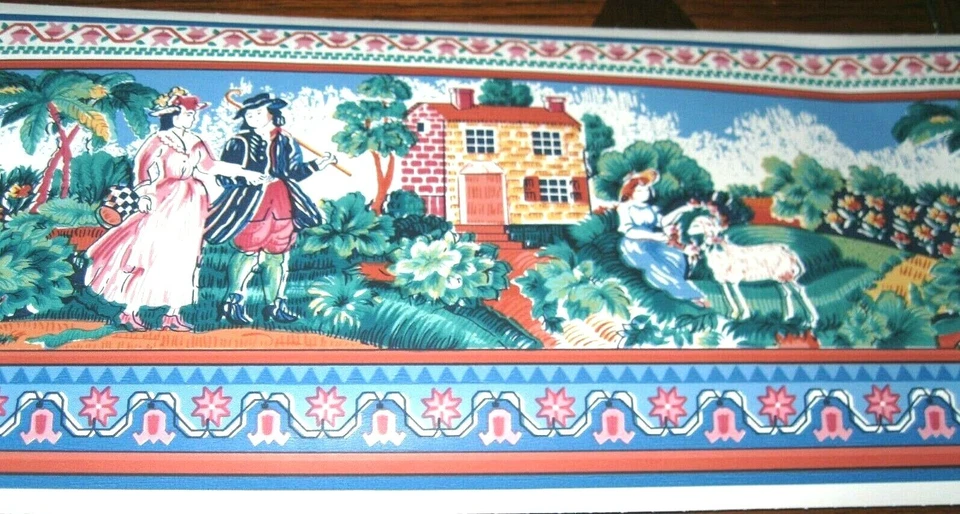 Wallpaper Border Wedgewood Blue White Rope Chair Rail Mini 2 in Wall 556990