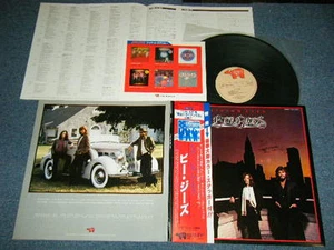 BEE GEES Japan 1981 LP+Obi+Sticker LIVING EYES - Imagen 1 de 12