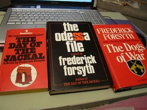 FREDERICK FORSYTH – THE DAY OF THE JACKAL/THE ODESSA FILE/THE DOGS OF WAR - Picture 1 of 4