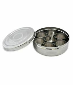 Good Quality Stainless Steel Spice Box Masala Dabba 7 Spice Storage Container