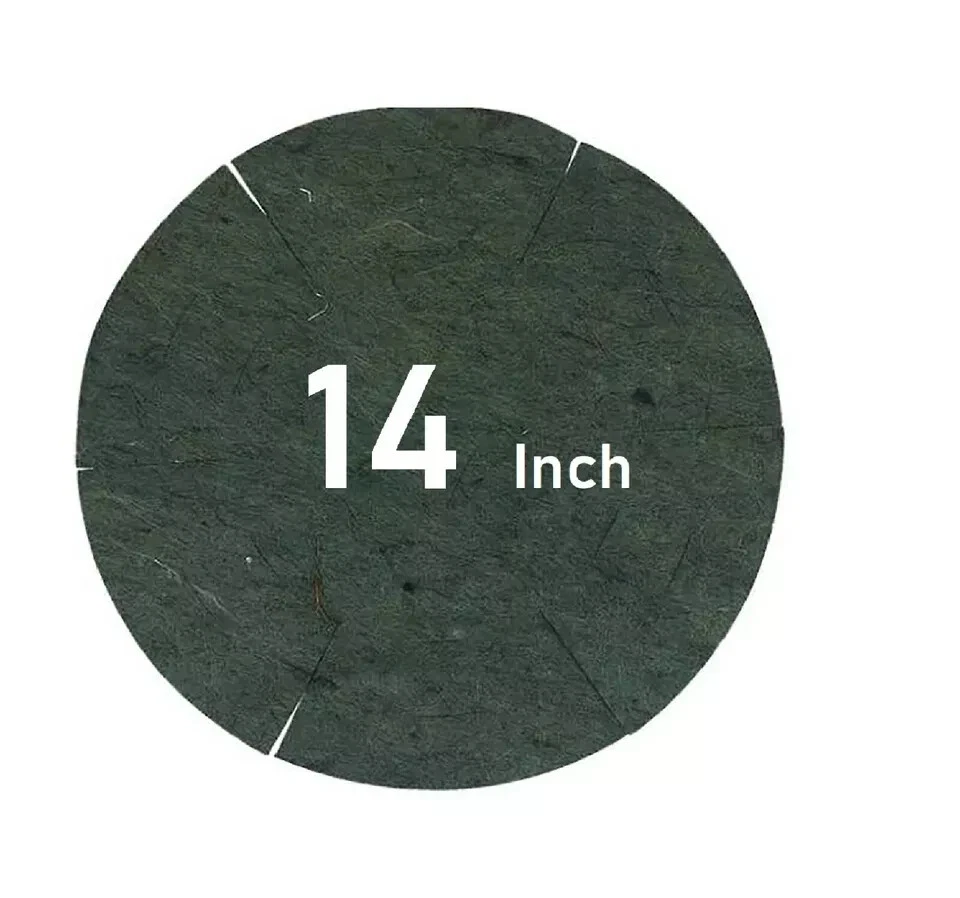 Hanging Basket Liner Green Jute Natural   14"  Fibre Garden Planter  10PK UK NEW - Image 1 of 4