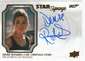 James Bond Villains & Henchmen Autograph SS-DR Denise Richards Christmas Jones - Picture 1 of 2