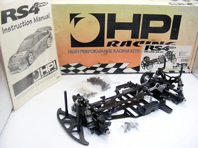 Vintage 1997 HPI 1/10 RS4 PRO Level Electric 4WD Belt Driven Race Car RARE Kit ! - Image 1 of 4