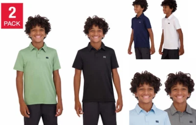 Russell Athletic Youth Tech Polo 2-pack Performance Polo Size: M & L - Image 1 of 4