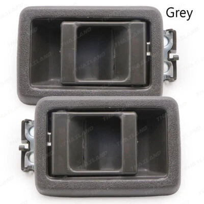 For Nissan  Big-M D21 Frontier 1986 97 Gray Pair Front Interior Door Handle Foto 1 de 4