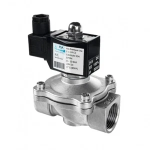 FSA Magnetventil Edelstahl 304 1" 24V DC 0-10 bar EPDM stromlos geschlossen - Bild 1 von 7