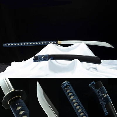 Espada Naginata tradicional de 50"" Katana samurai japonesa afilada T10 mango largo de acero Foto 1 de 4
