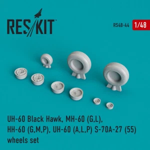 ResKit 1/48 RS48-0044 UH-60 Black Hawk, MH-60 (G,L), HH-60 (G,M,P) wheels set - Picture 1 of 1