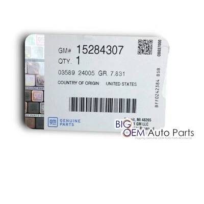 07-14 Chevrolet Silverado GMC Sierra conductor trasero cromo parachoques medio OEM 15284307 Foto 1 de 4