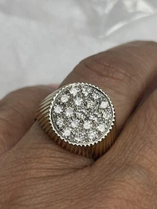 18 K Yellow Gold Heavy Ring 15.6 Grams Size 8 - Picture 1 of 12