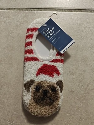 全新 1 Pr 舒适圣诞狗夹袜,均码 适合所有 — 第 1/2 张图片