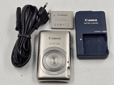 Canon Ixus 130 14.1 Mp Digital Kamera Silber - Aktiv - Bild 1 von 4