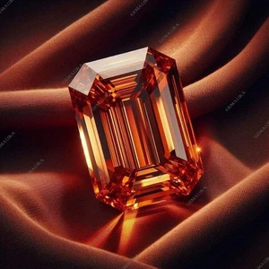 Piedra preciosa suelta certificada esmeralda zafiro naranja ceilán genuino natural de 16,80 quilates - Imagen 1 de 3