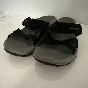 Merrell Air Cushion Slides schwarz pink grau Größe 9 bequeme Sandale Slipper Schuhe - Bild 1 von 10
