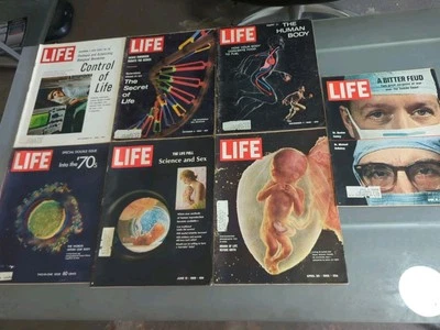 LIFE MAGAZINES Vintage Retro - LOT OF 7 VINTAGE 1968 1969 1970 Free Shipping  - Image 1 of 4