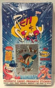 Caja de tarjetas coleccionables Ren & Stimpy Show All Prism 1993 36 paquetes Topps sellado de fábrica - Imagen 1 de 6
