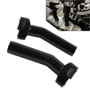 6" CNC Pullback Handlebar Risers Fit Harley Dyna Softail Sportster XL883 1200 - Picture 1 of 9