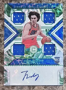 Josh Giddey 2021-22 Panini Chronicles RC Cornerstones quad Relic auto asia jade - Foto 1 di 2