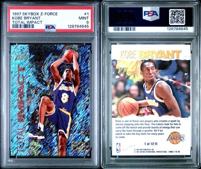 PSA 9 1997-98 Z-Force Total Impact #1 Kobe Bryant Los Angeles Lakers - Image 1 of 3