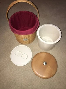 LONGABERGER 2003 ICE BUCKET BASKET SET - Bild 1 von 2