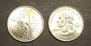 2003 P Illinois State Quarter / UNC (8156a) - Picture 1 of 1