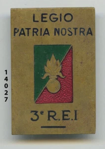 Insigne légion , 3 Rgt. Étranger d'Infanterie , ( 1 trait ) - Imagen 1 de 1