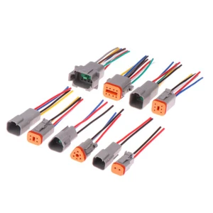 1 Set DT Auto Connector DT06-2S/DT04-2P 3P 4P 6P 8P Male Female Plug Socket - Afbeelding 1 van 13
