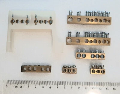7pcs. Terminal Block Copper Ground Terminal Ground Block N Electric Strip Bar - Image 1 of 3