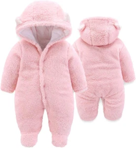Unisex Baby Clothes Winter Coats Cute Newborn Infant Jumpsuit Snowsuit - Picture 1 of 17