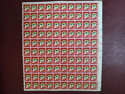 1978 Postage Stamp Full Sheet Contemporary Christmas: Child on Hobby Horse #1769 - Image 1 of 3