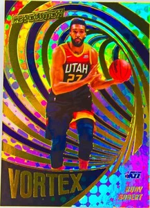 Rudy Gobert 2021-22 Panini Revolution VORTEX Basketball Refractor Card #19 Jazz - Picture 1 of 3