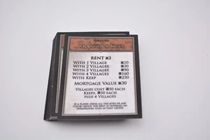 Game of Thrones collector's edition Monopoly game part pieces - property deeds - Picture 1 of 2