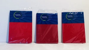 Lot Of 3 Stretchable Book Covers Red 8" x 10" Washable Brand New Sealed - Picture 1 of 5
