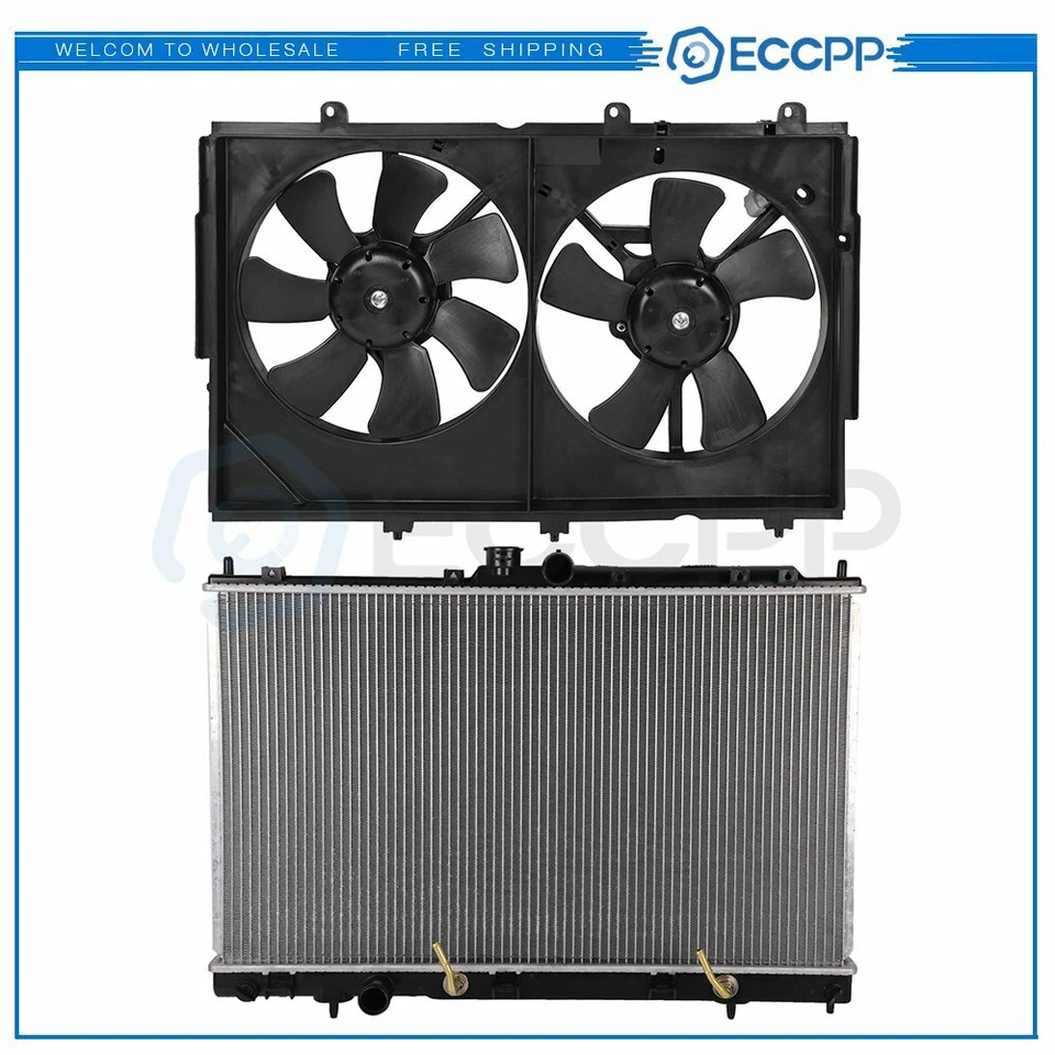 Electric Radiator Cooling Fan Kit For 2003 2004 2005-2006 Mitsubishi Outlander Foto 1 de 4