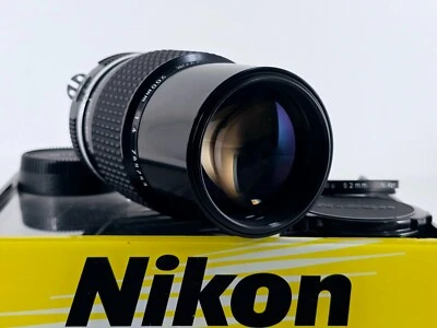 🌸[Near MINT] Nikon Ai Nikkor 200mm F4 Telephoto MF Lens From JAPAN - Image 1 of 4