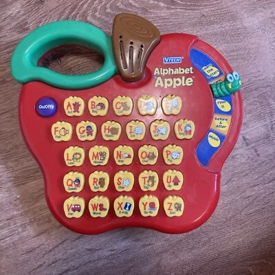 VTech Alphabet Apple Children's Learning Toy-works!! - Image 1 of 4