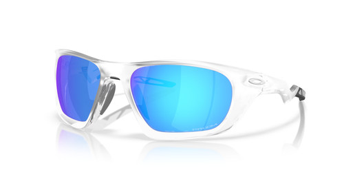 Occhiali da sole Oakley LATERALIS OO9431 0660 montatura trasparente opaca con lenti zaffiro PRIZM