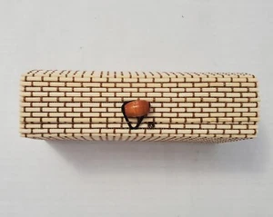 Scatole Decorative in Legno di Bambù con Coperchio Portaoggetti Bomboniere Scatole Regalo - Foto 1 di 19
