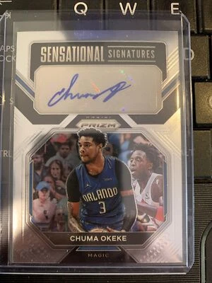 CHUMA OKEKE 2022-23 PRIZM SENSATIONAL SIGNATURES AUTO SP MAGIC #CO FREE SHIP - Image 1 of 2