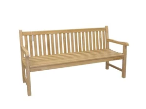 Gartenbank Sitzbank Gartenmöbel 4-Sitzer aus massiven Teak Holz (2676) - Bild 1 von 7