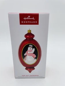 New Hallmark Christmas VIP Event Top Hat Snowman Keepsake Ornament Limited 2022 - Picture 1 of 7
