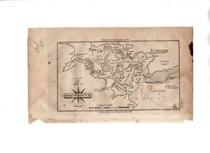 Antique1847 Map Of Portsmouth Harbor New Hampshire by Edmund M. Blunt - Picture 1 of 2