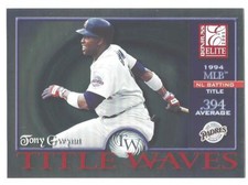 Tony Gwynn 2001 Donruss Elite Title Waves 1994 0371/1994 Card# TW-1
