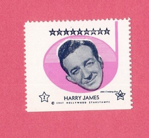 Harry James Movie Film Star 1947 Hollywood Sticker Stamp