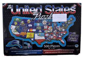 *Brand New* The United States Puzzle 500 Pieces 32"x16" A Broader View 2014