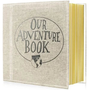 Self-Adhesive Page Photo Album, White, 11 x 12.9 in, 20 Sheets, Holds 3 x 5, ... - Picture 1 of 7