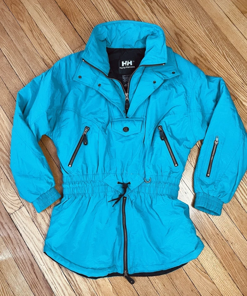 Helly Hanson винтажный лыж куртка пальто бирюзовый женщин 90-х размер 10 - Изображение 1 из 4
