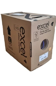 Excel 100-071 Cat 6 1000ft (305m) 4pair UTP Cable Violet - Afbeelding 1 van 3