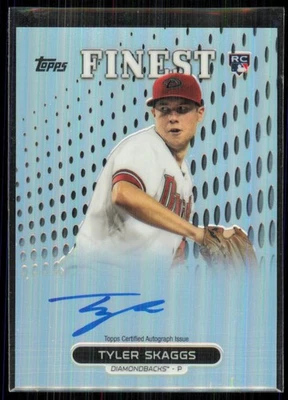 Topps Finest Refractor Tyler Skaggs 2013 novato automático Diamondbacks #RA-TS Foto 1 de 2