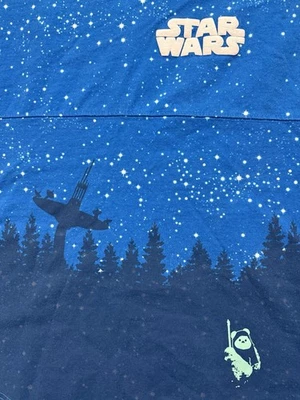 Camisa Jersey Disney Spirit Hombres XS Azul Star Wars Endor Ewok Manga Larga Nueva Sin Etiquetas Foto 1 de 4